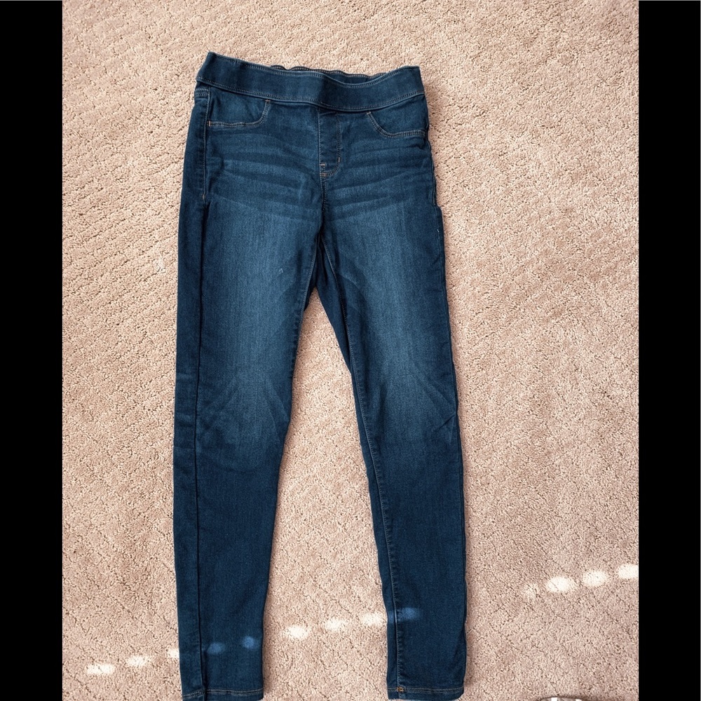Blue jeggings